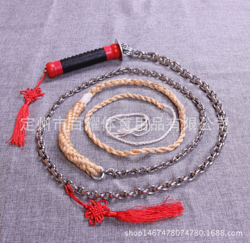 Calabaza tuerca doble anillo fitness Kirin látigo/mañana rendimiento ejercicio látigo/competencia cuadrada de acero inoxidable al por mayor