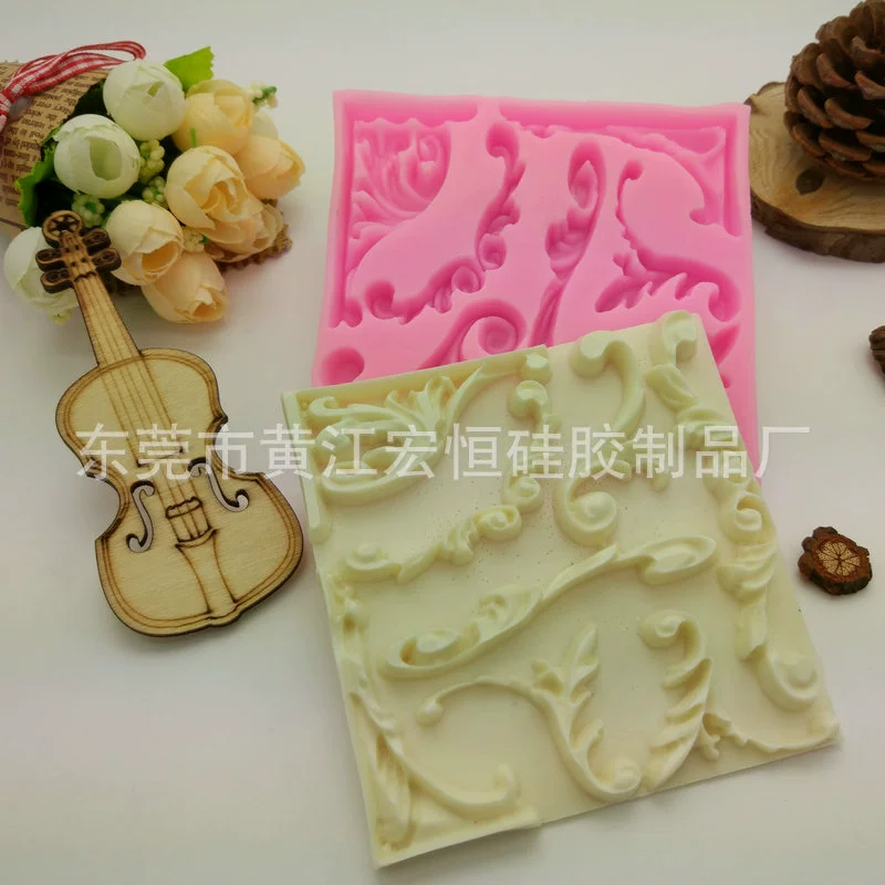 Заводская распродажа в европейском стиле relief pattern fondant сахарная мастика декоративные цветы из смолы каплевидной формы мягкая силиконовая форма