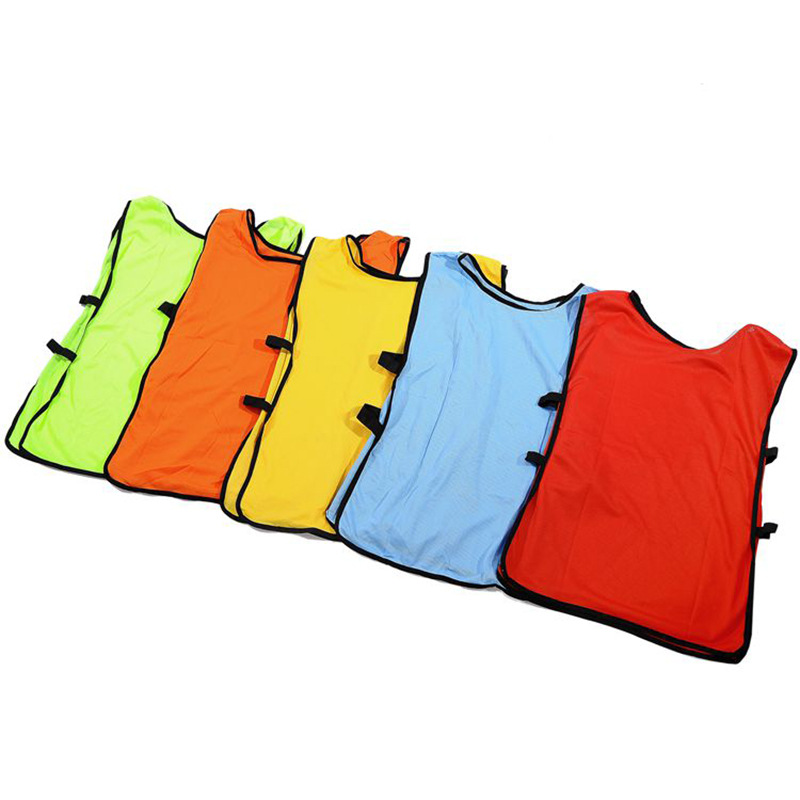 Children's Football Training Vest, Competition Uniform, Silk-Gloss Cotton Breathable Football Jersey, Wholesale in Stock, Quick-Drying Outdoor Wear