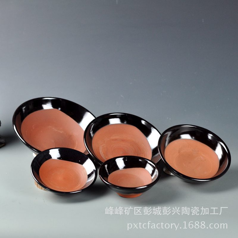 Earth bowl stoneware antique wine bowl film and television props bowl water margin bowl rice bowl soup bowl hot pot small bowl steaming bowl