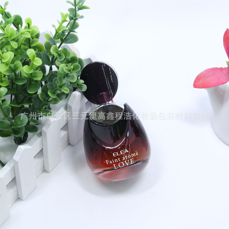 新款50ML高档女士香水瓶 喷涂渐变高档玻璃瓶