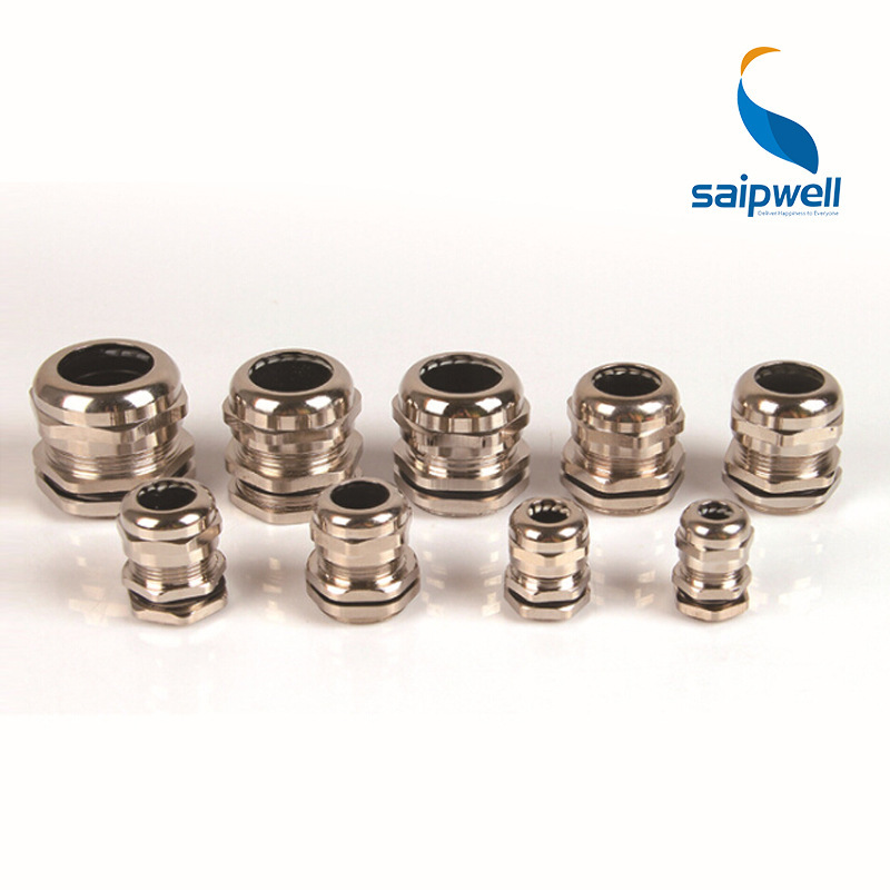 saipwell/赛普热卖黄铜防水接头 PG金属固定头 电缆金属接头