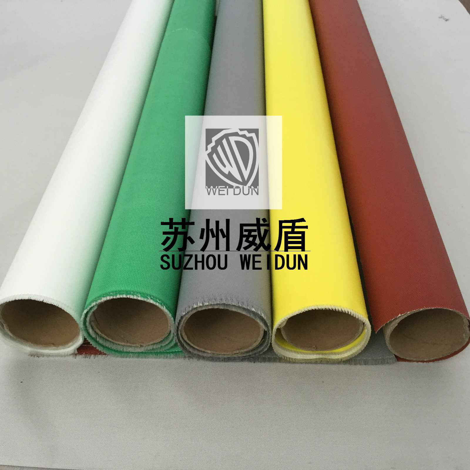 厂家供应多色耐高温透气性防火挡烟布隔热材料 单双面硅胶布