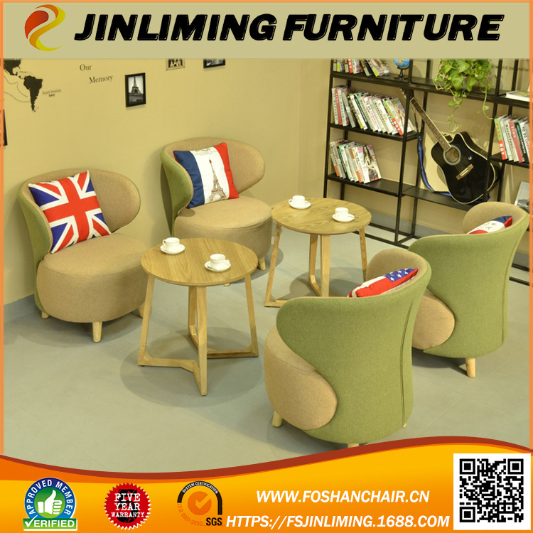 Rural simple pequeño apartamento sofá cafetería sofá ocio manicura sofá silla nórdica sofá de tela única image 2