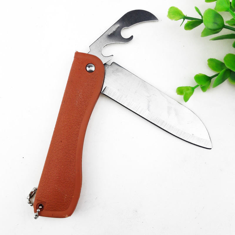 E1143 cuchillo de fruta plegable cuchillo de fruta suministros para el hogar productos de hardware dos yuanes tienda departamental al por mayor
