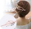 Metal hair accessory, Chinese hairpin, arrow from pearl, hairgrip, Korean style, European style, simple and elegant design