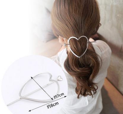 Estilo coreano aleación clip tocado exquisita horquilla de metal europeo y americano simple flecha perla horquilla rizador de pelo