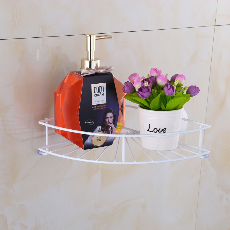 Boutique recommended factory direct supply suction cup fan-shaped corner rack bathroom triangle rack special Wholesale Boutique recommended factory direct supply suction cup fan-shaped corner rack bathroom triangle rack special Wholesale