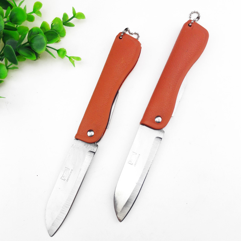 E1143 cuchillo de fruta plegable cuchillo de fruta suministros para el hogar productos de hardware dos yuanes tienda departamental al por mayor