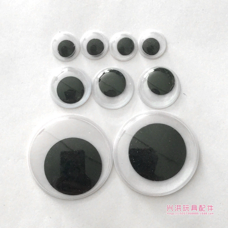 Плюшевые игрушки Аксессуары для глаз игрушечные аксессуары 10 мм подвижный цвет глаз бровь обычный черно-белый подвижный глаз