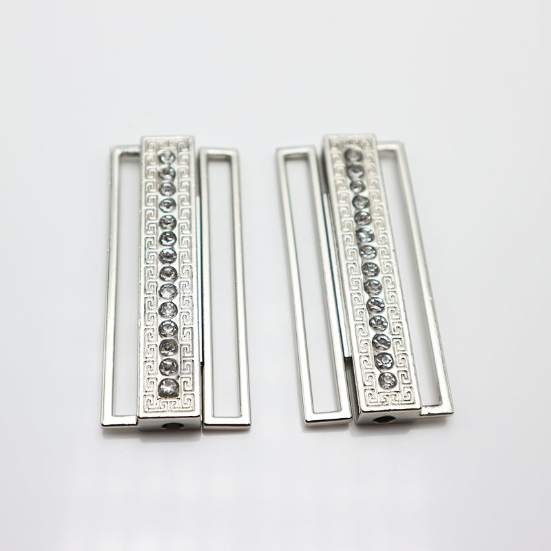 金属织带扣 5cm带钻回形纹装饰纽扣 制服工作服时尚装饰扣子