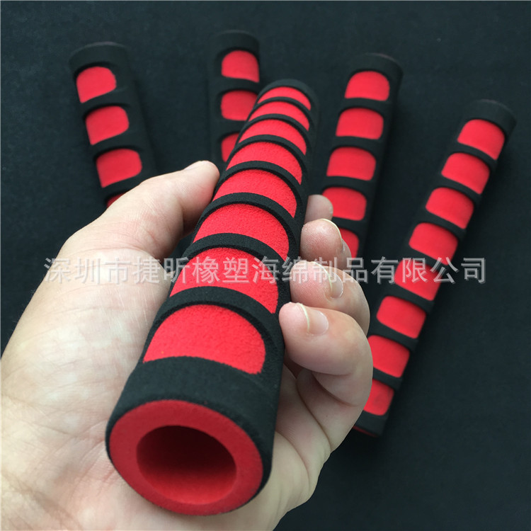 沟槽把套供应 NBR橡塑手把套 海绵竹节高密度护套