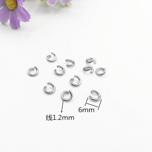 DIY jewelry ring 1.0-1.2 line multi-specification stainless steel machine opening ring single ring connection ring wholesale