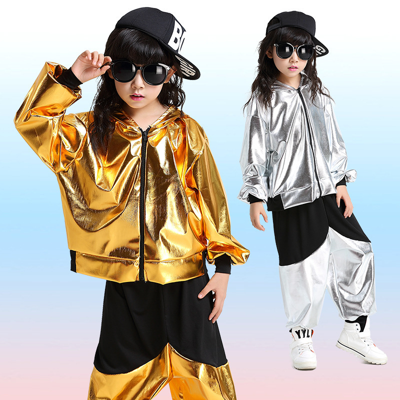New children's jazz dance performance costumes for boys and girls, modern dance and street dance performance costumes, cross-border dropshipping available.
