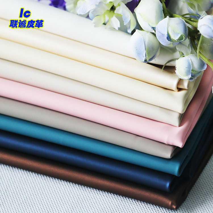 义客隆厂家现货真空吸塑肤感pu皮革移门软包硬包无底布皮革面料