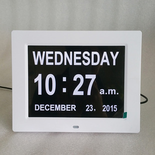 Цифровые электронные часы, цифровая фоторамка, универсальный календарь, 8 дюймов, Amazon