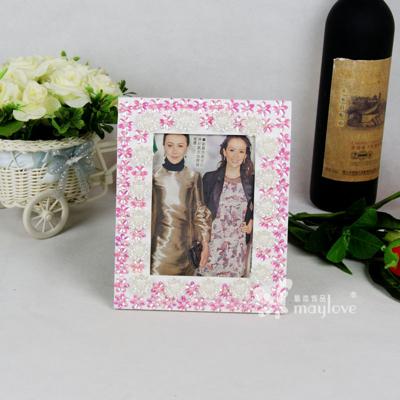 Hexagonal Pearl Flower Square Photo Frame European Modern Practical Photo Frame Villa Home Decoration Table Picture Frame New Hexagonal Pearl Flower Square Photo Frame European Modern Practical Photo Frame Villa Home Decoration Table Picture Frame New