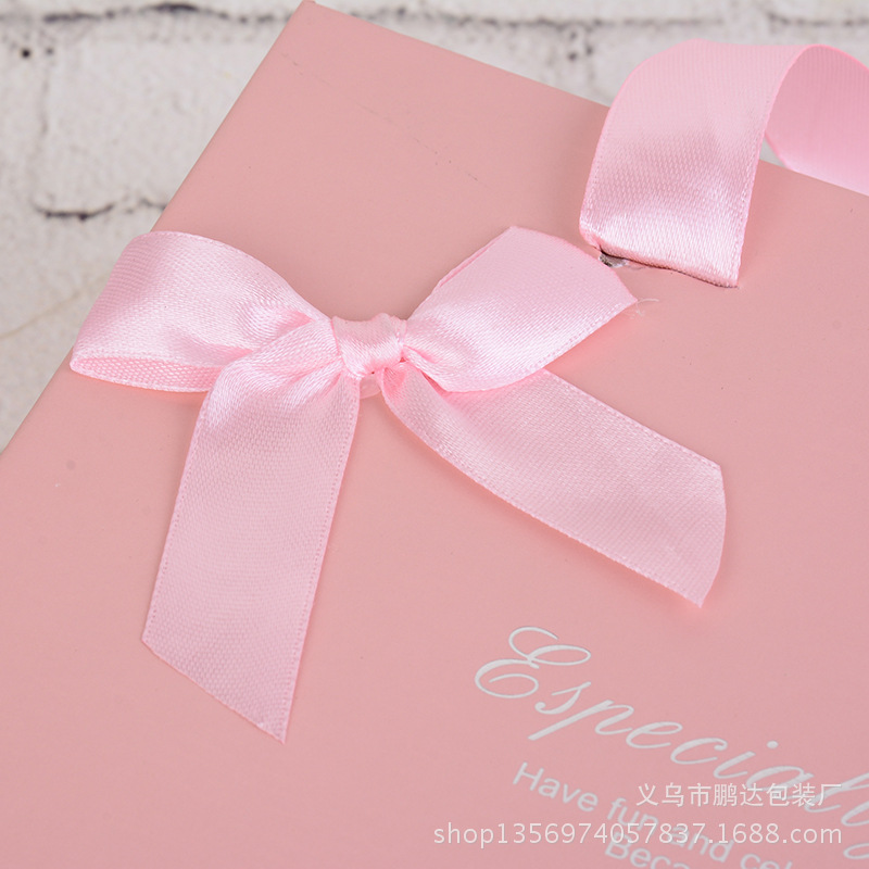 Venta al por mayor Rosa lindo cajón embalaje caja portátil cinta arco joyero caja de dulces ropa interior regalo cartón