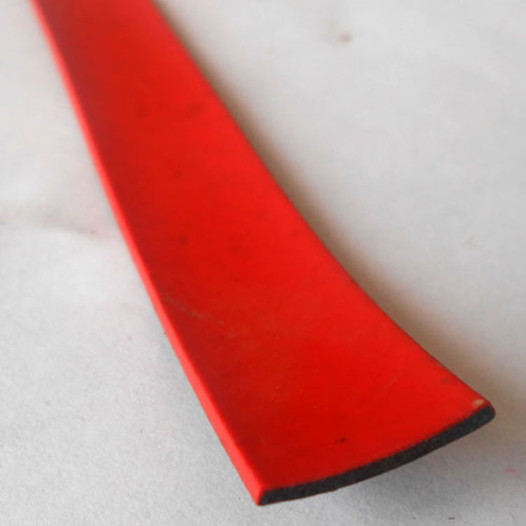 红色复合防火膨胀密封条防火门窗消防专用防火条平板防火膨胀胶条