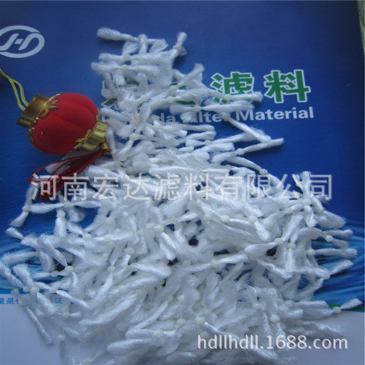 厂家规模污水处理彗星式纤维 含油污水水处理 白色纤维