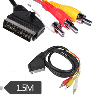 �WҎ��׼SCART��21P�߰��^��ҕ�l�B�Ӿ��Dɫ���3AV��3RCA��