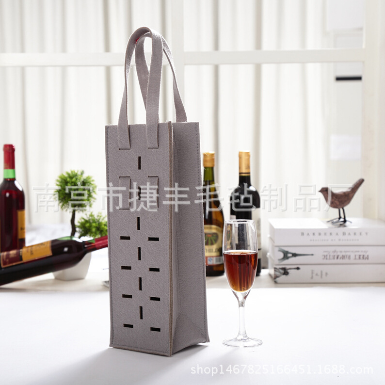 厂家直销毛毡酒袋 红酒保护袋 可加LOGO 酒水饮料包装袋 酒包装