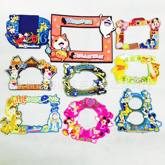 Export Foreign Trade Dijia Mickey Mouse Car Story Large Soft Rubber Photo Frame Refrigerator Magnet Export Foreign Trade Dijia Mickey Mouse Car Story Large Soft Rubber Photo Frame Refrigerator Magnet