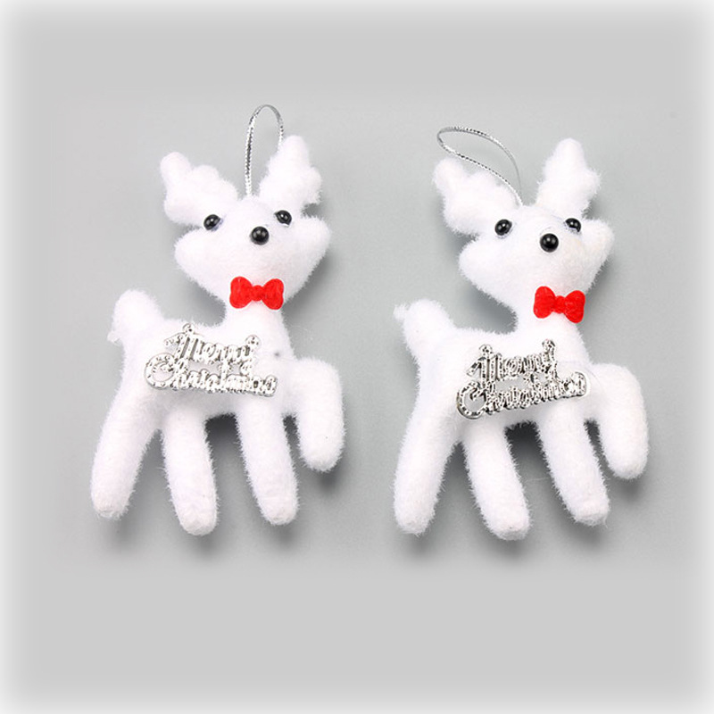 Decoraciones de Navidad pequeña muñeca adornos de techo tridimensional espuma ciervo árbol de Navidad colgante pequeña configuración muñeca al por mayor