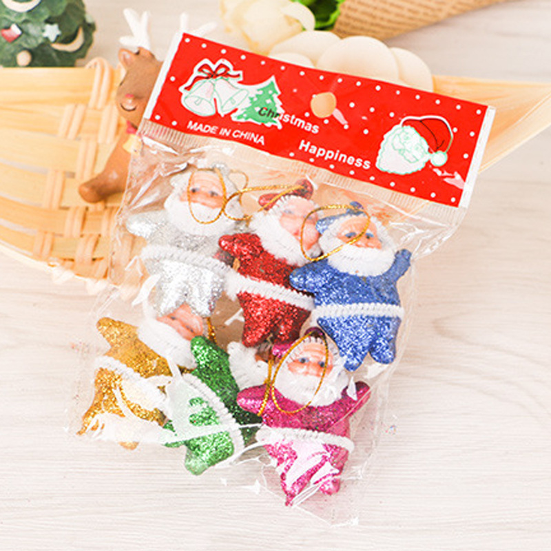 Decoraciones de Navidad decoraciones del árbol de Navidad colgante BOLA DE Navidad colgante de oro rosa pequeño Anciano