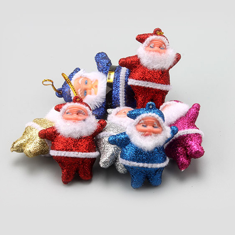 Decoraciones de Navidad decoraciones del árbol de Navidad colgante BOLA DE Navidad colgante de oro rosa pequeño Anciano