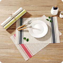Japanese-style PVC dinner mat, household Western-style dinner mat, European-style heat-insulating table mat, dining table mat, plate mat