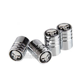 跨境经典长牙骷髅头汽车气门嘴帽通用型带标骷髅图案轮胎气嘴盖帽