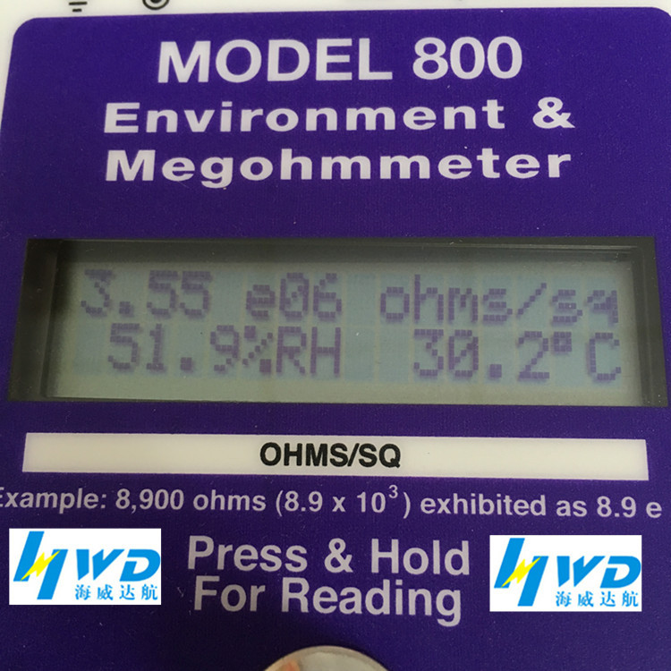 MODEL800导轨阻抗测量仪测物体电阻带重锤数显ACL 800电阻测试