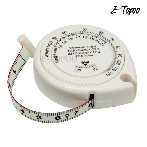 ETOPOO BMI Healthy Waist Measurement Drop Shape Automatic Telescopic Tape Measurement BMI Healthy Waist Measurement Measurement Measurement