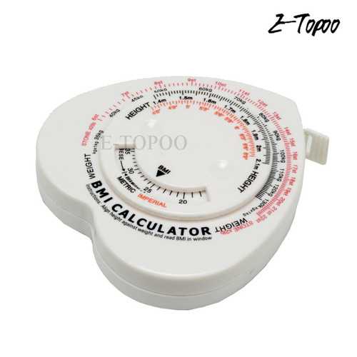 Factory quality 1.5M ribbon heart-shaped BMI tape measure new