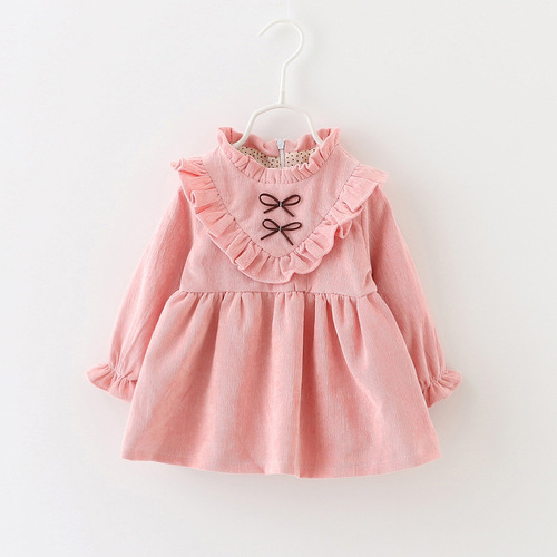 Children's clothing drop shipping Korean style fashionable V-shaped skirt for girls with earrings Foreign trade children's clothing princess skirt 1122