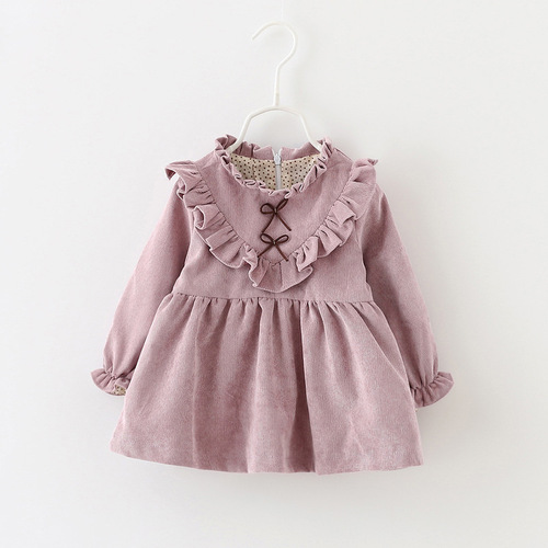 Children's clothing drop shipping Korean style fashionable V-shaped skirt for girls with earrings Foreign trade children's clothing princess skirt 1122