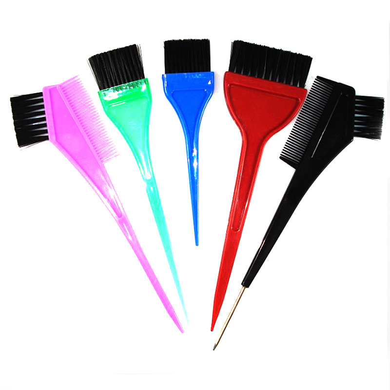 Set de Cepillos para Tinte de Cabello, Plástico, Coloración Uniforme, para Salón de Belleza