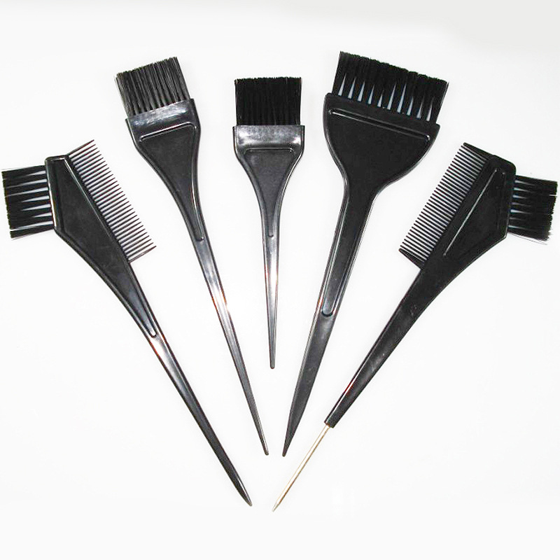 Set de Cepillos para Tinte de Cabello, Plástico, Coloración Uniforme, para Salón de Belleza