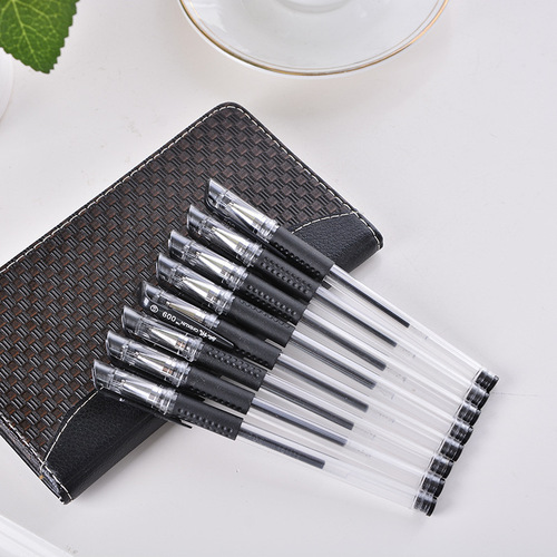 Japanese and Korean creative stationery office supplies gel pen signature pen 0.5 black water pen Korean single manufacturer direct sale
