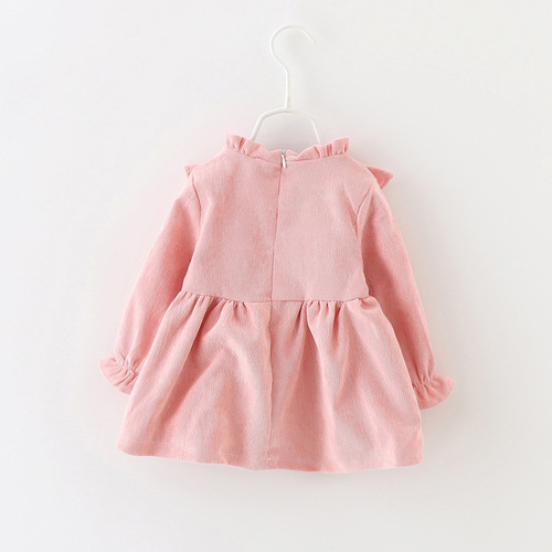 Children's clothing drop shipping Korean style fashionable V-shaped skirt for girls with earrings Foreign trade children's clothing princess skirt 1122