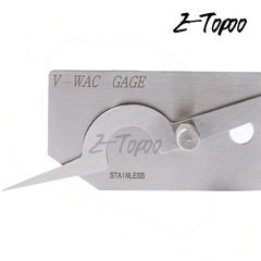 V-WAC type weld seam depth gauge, undercut gauge, weld undercut gauge, undercut depth gauge