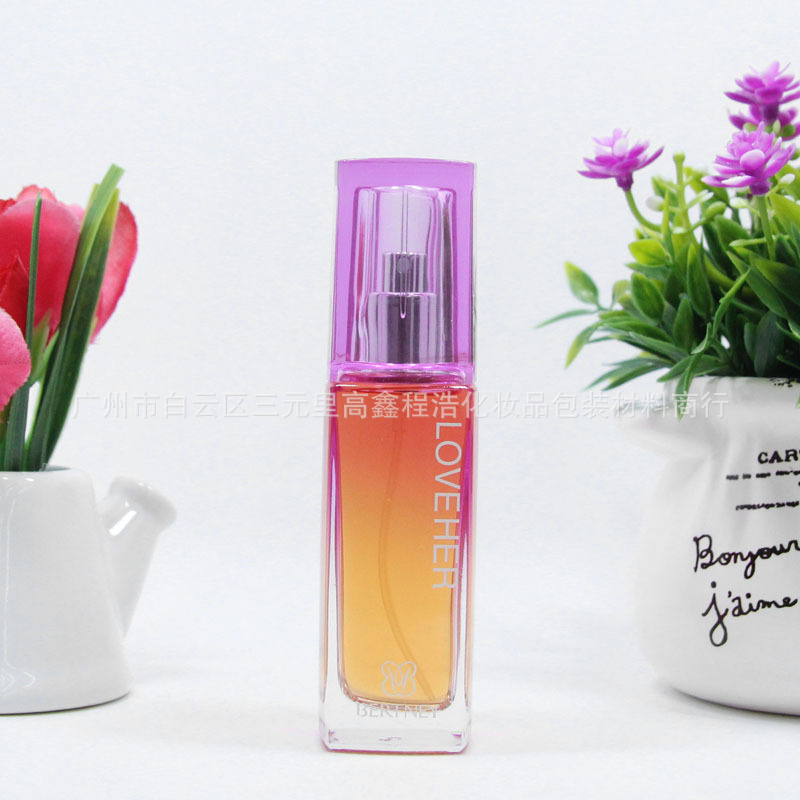 厂家供应30ML方形香水瓶 高档香水瓶 厚底玻璃瓶 化妆品喷雾瓶