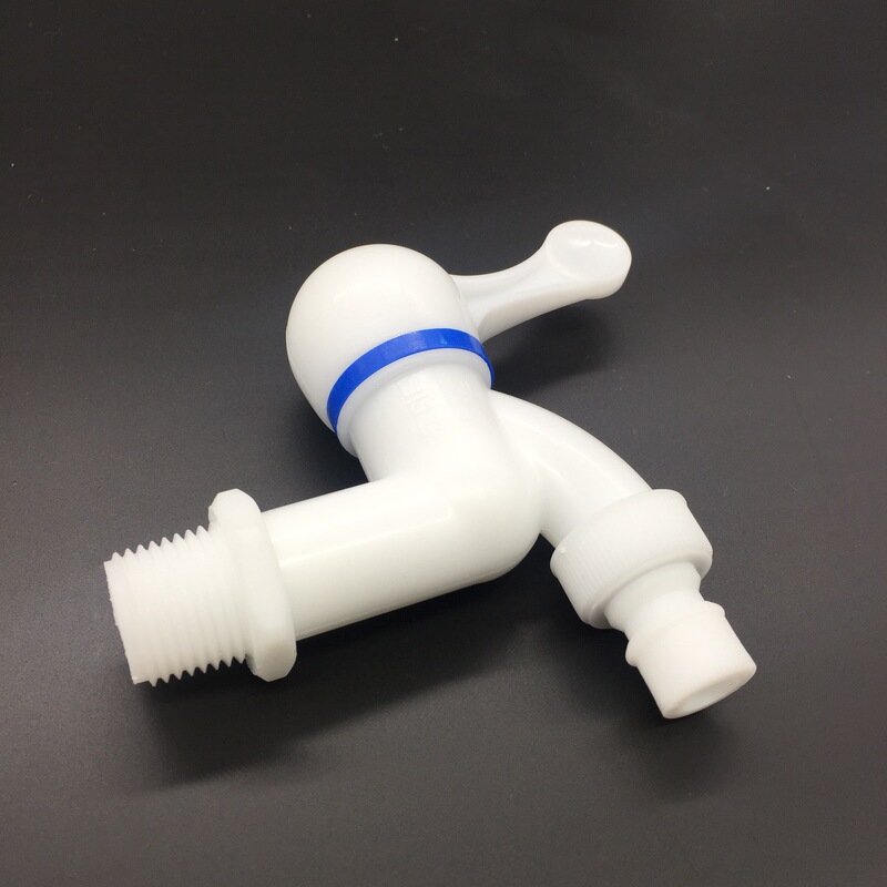 Guilin Hexin Quick Open Plastic Faucet Kitchen Single Cold Faucet 4 Points 6 Points Bathroom Water Saving Mop Pool Faucet