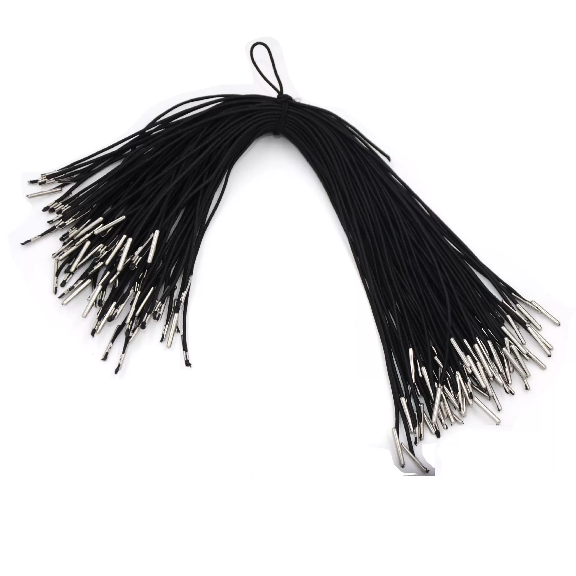 松紧绳 面具绳 双头打扣铁头绳 吊牌弹力绳 卡头绳