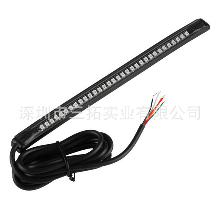 Корпус водонепроницаемый мотоцикл светодиодный номерной знак задний фонарь стоп-сигнал поворотник Интегрированный многофункциональный светодиодный световой бар