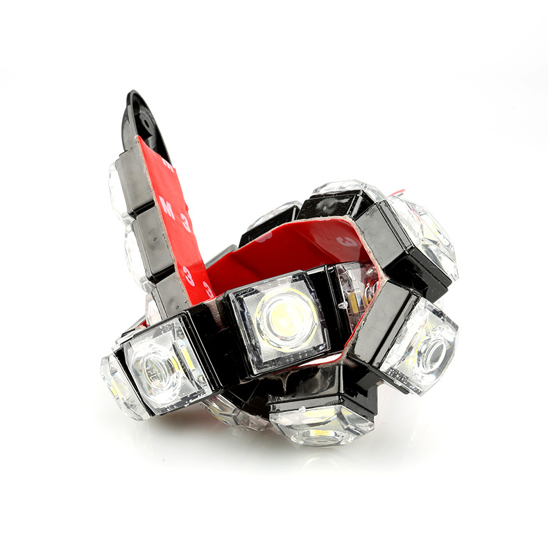 Venta directa de fábrica coche Luz de circulación diurna 12led Luz de circulación diurna Super brillante de alta potencia pegamento flexible Luz de circulación diurna Eagle Eye