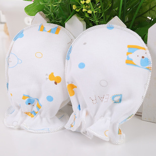 Детские хлопковые перчатки для новорожденных, оптовые продажи