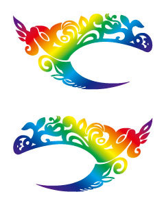 Sombra de ojos tatuaje pegatinas, Variedad encanto Smokey pegatinas