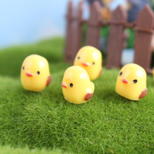 苔藓微景观可爱小黄鸡树脂摆件工艺品摆件 DIY造景饰品 盆栽装饰